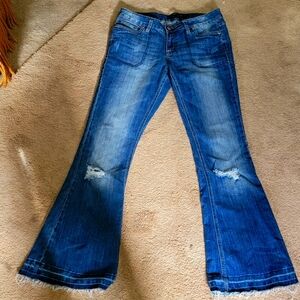 Rue 21 Women's Blue Flared Jeans